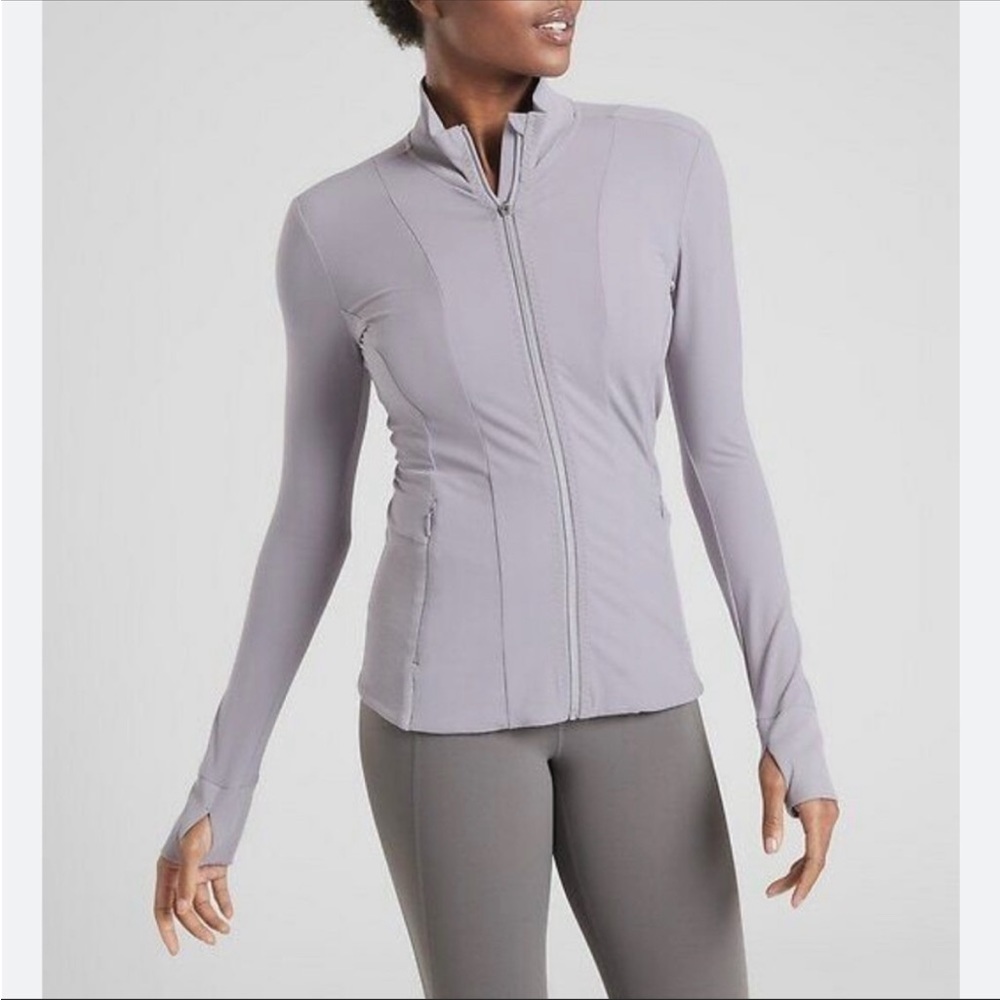 ATHLETA SHANTI SALUTATION JACKET IN POWERVITA.